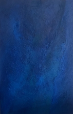 Blue Depth - 48" X 72" - Acrylic and mixed media on canvas